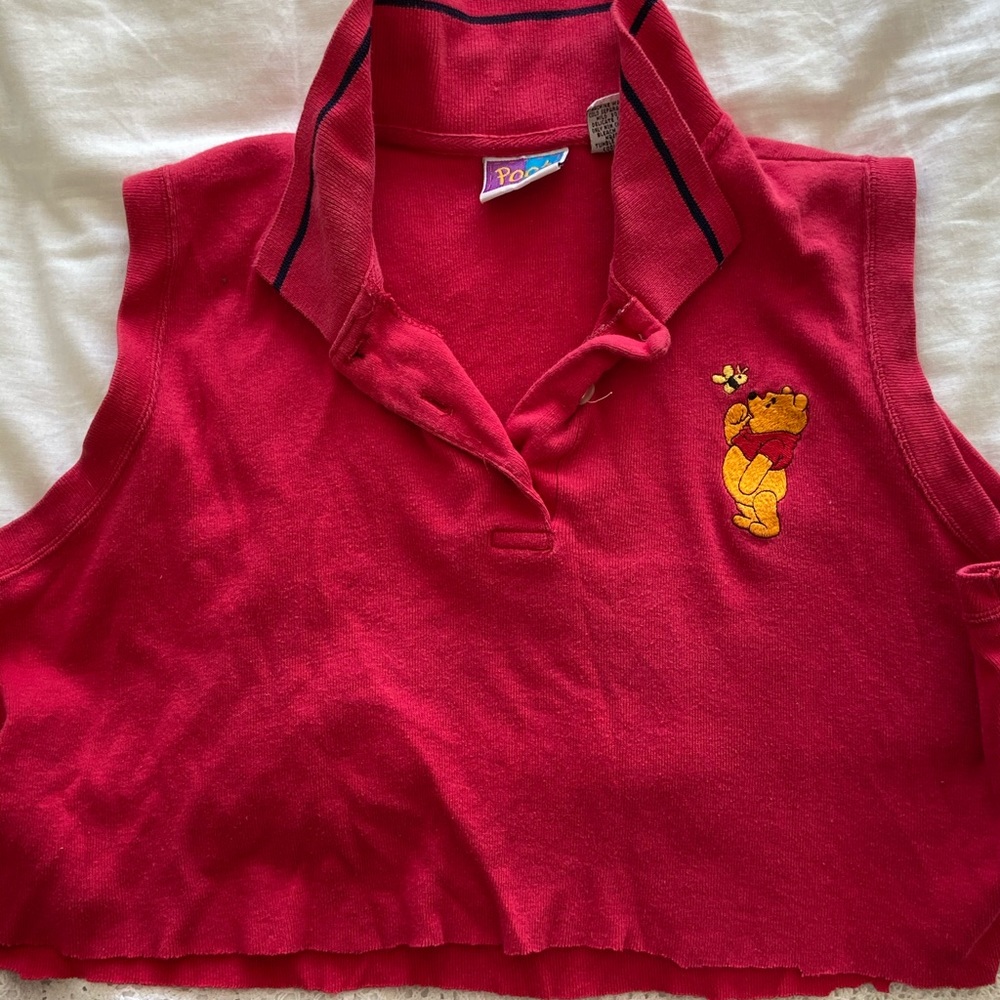 Cropped Winnie the Pooh polo